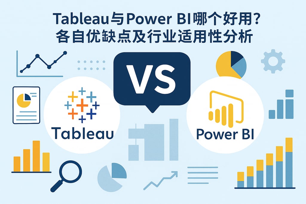 Tableau与Power BI哪个好用？各自优缺点及行业适用性分析
